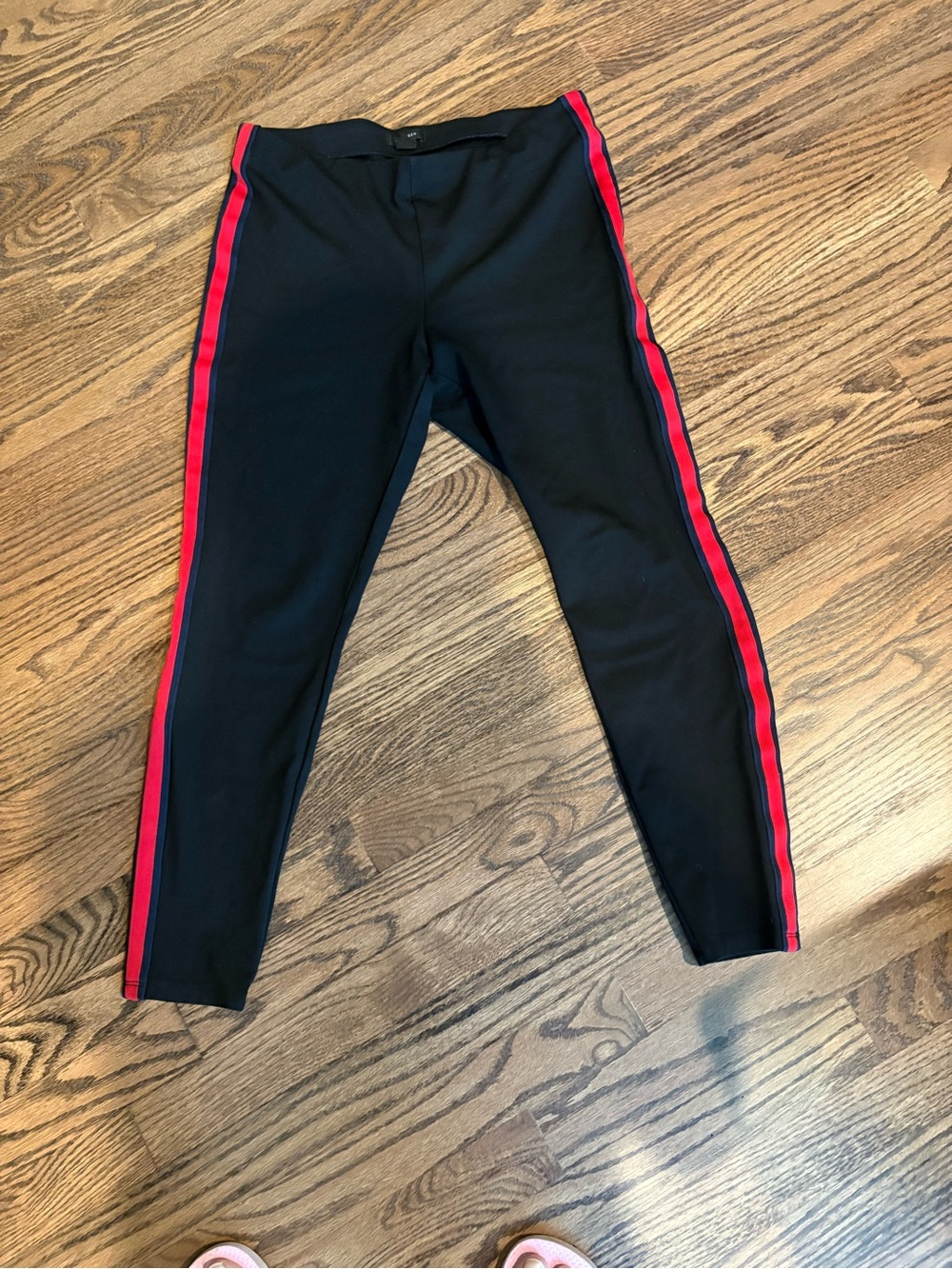 Halogen Black legging with red stripe